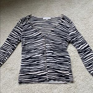 Ann Taylor LOFT Zebra cardigan